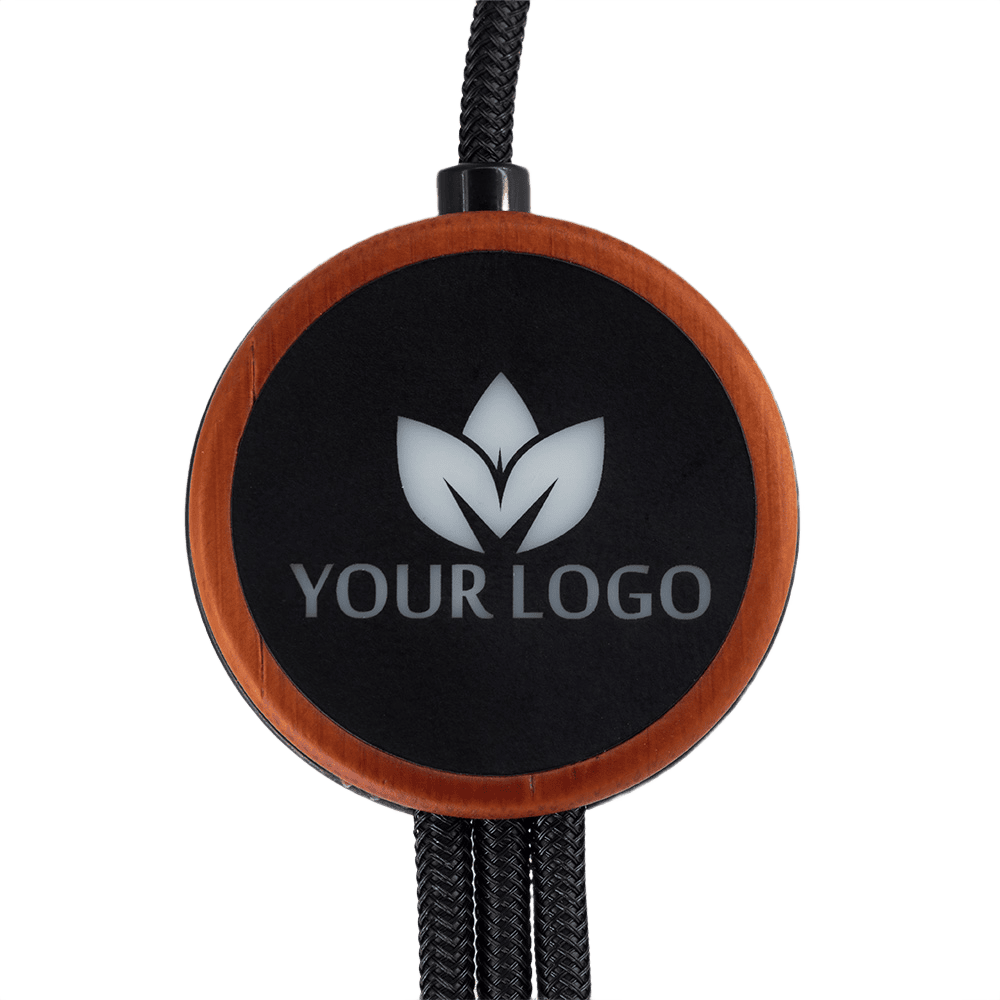 3-i-1-kabel med upplyst logotyp beige