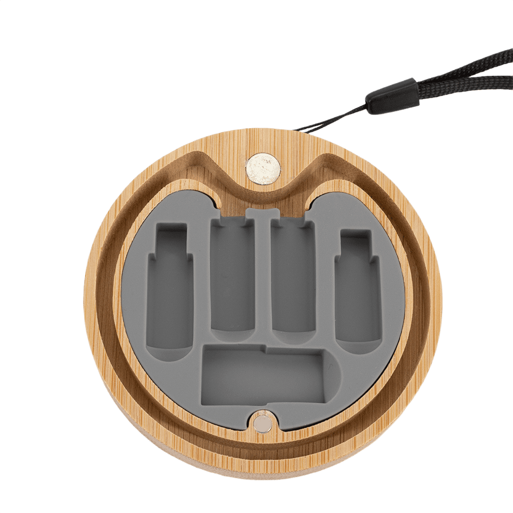 4-in-1-kabel i trähuv beige