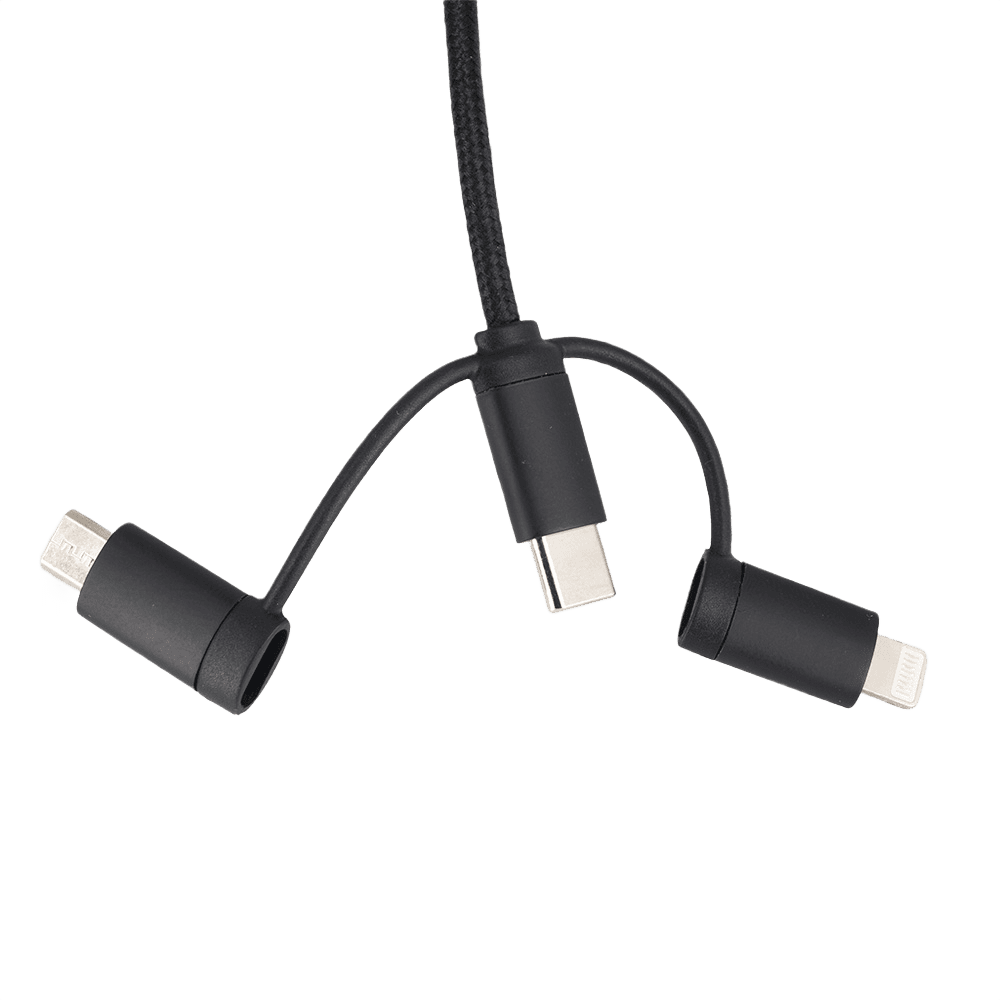4-i-1-kabel med upplyst logotyp