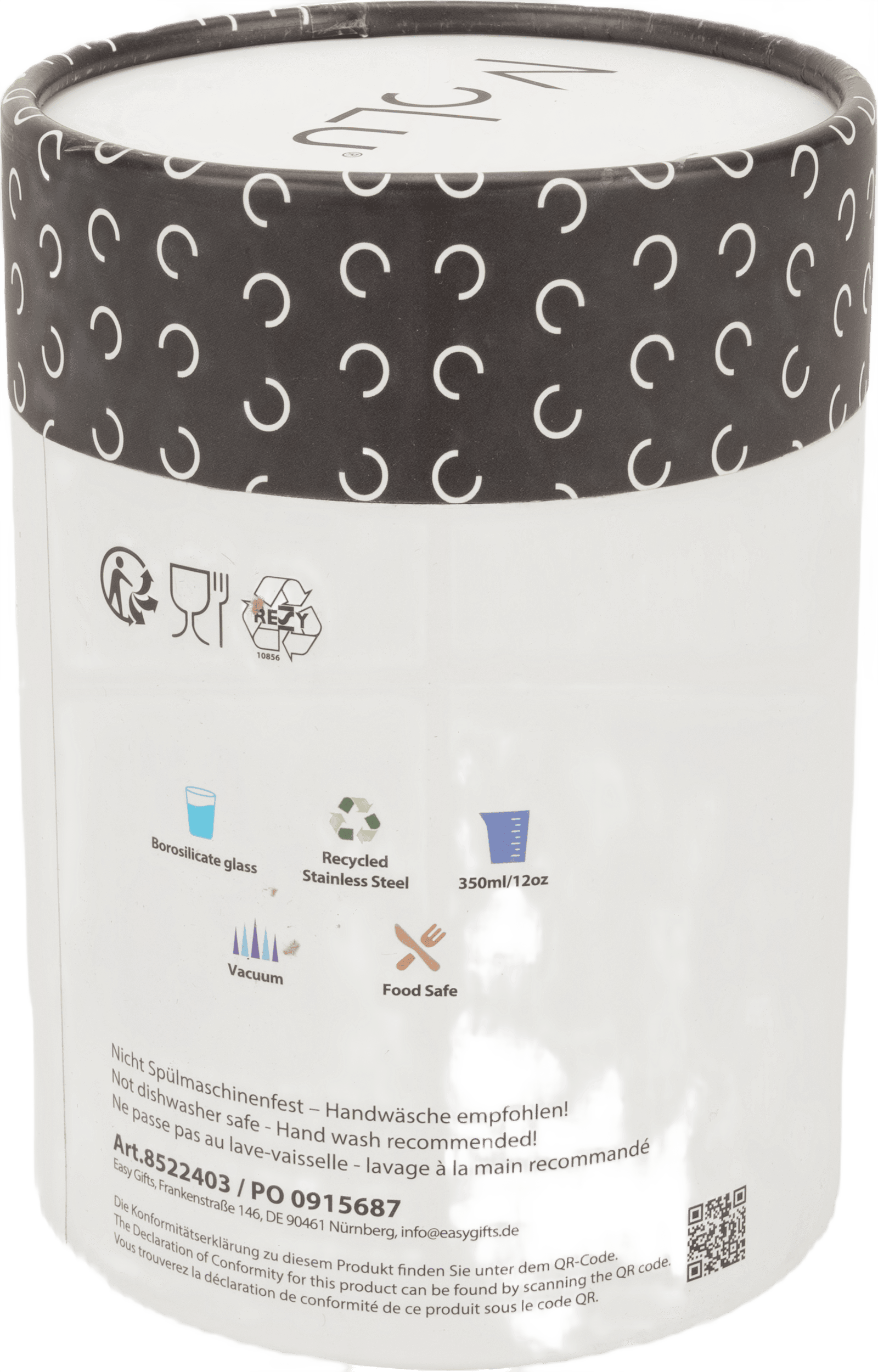 Palm Bay lämpömuki 350ml musta