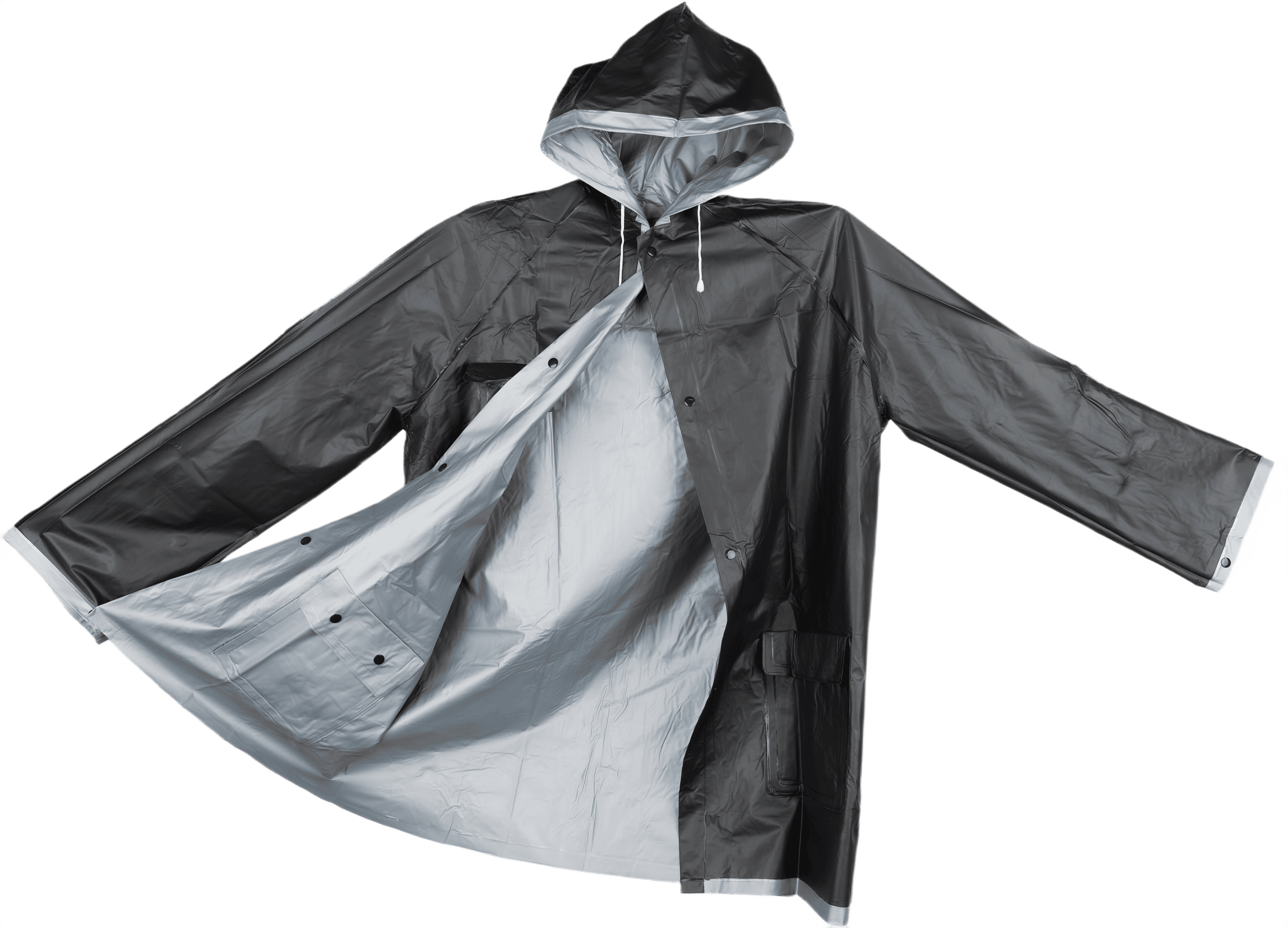 Nanterre reversible raincoat multi-colour (silver and black)