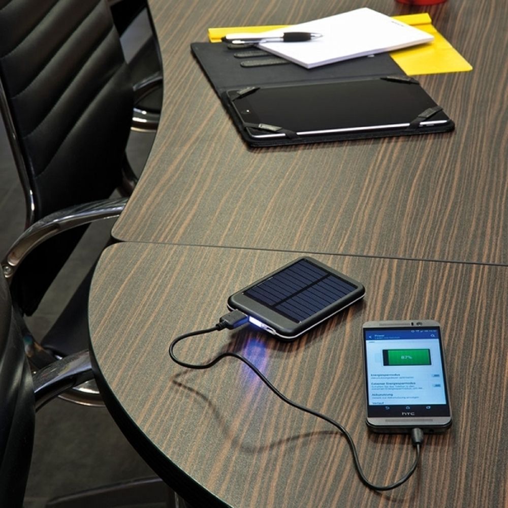 Solar power bank 4000 mAh Philadelphia black