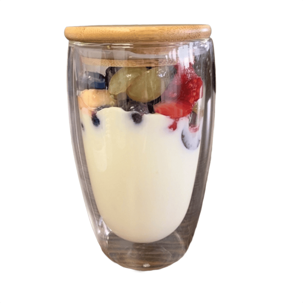 Zakopane glas med lock 500 ml transparent