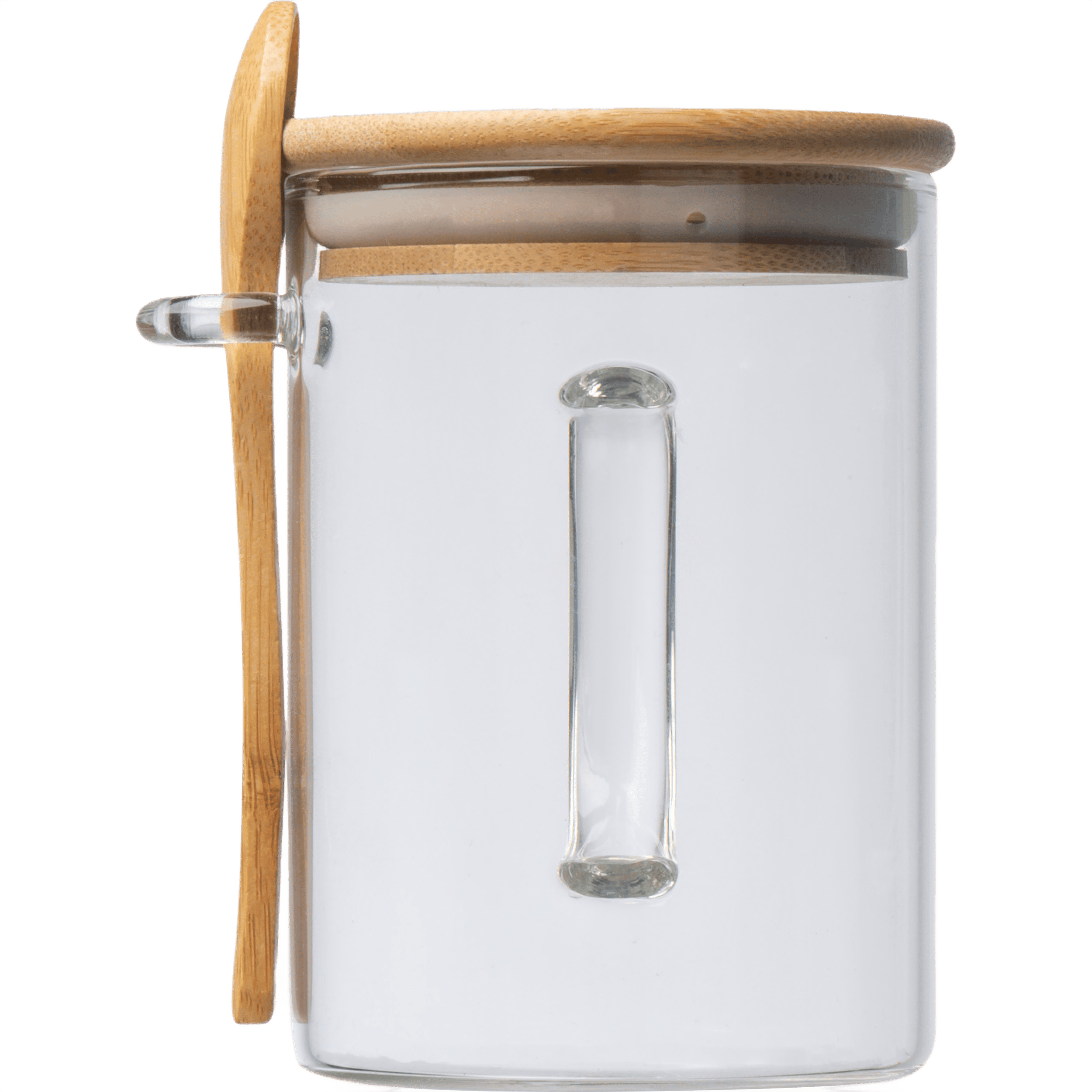Jackson glaskrus med sked 420ml transparent