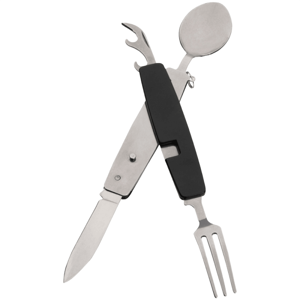 Pamplona camping cutlery set svart