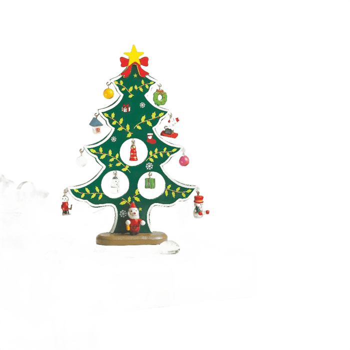 Träd julgransprydnad grön