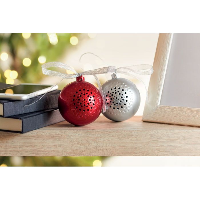 Weihnachtskugel-Lautsprecher rot