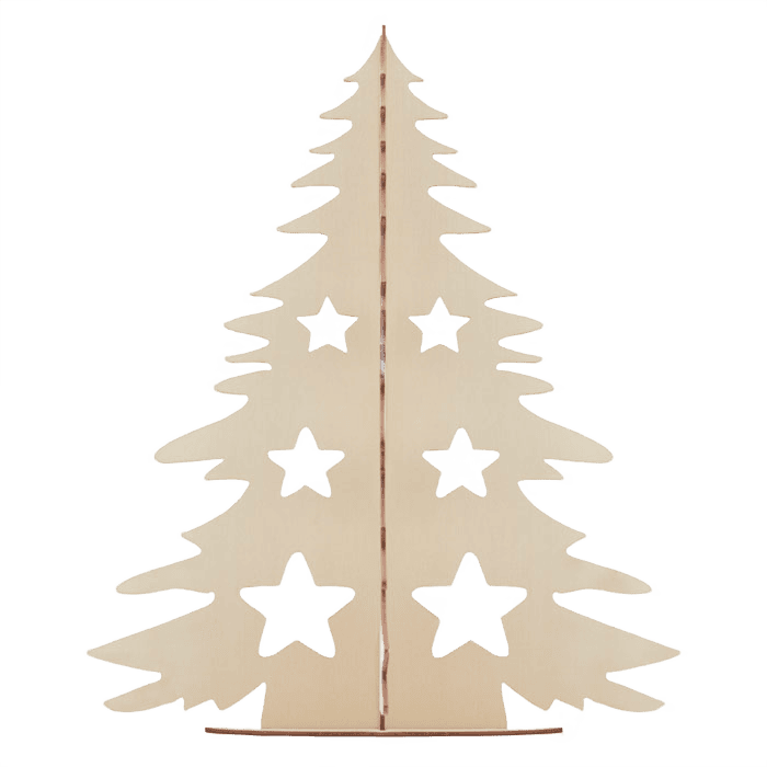 DIY trädekoration i trä till jul