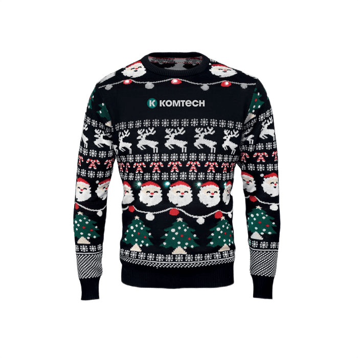 Christmas LED sweater black