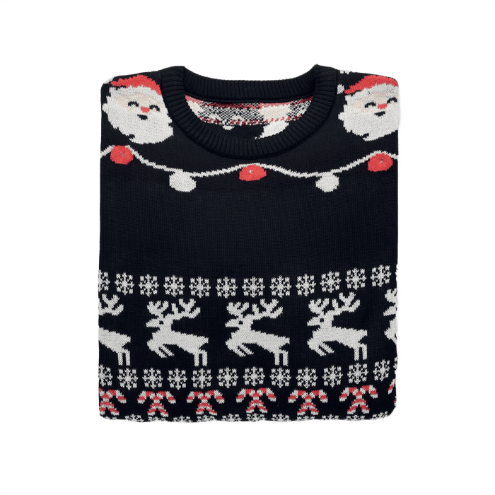 Christmas LED sweater black