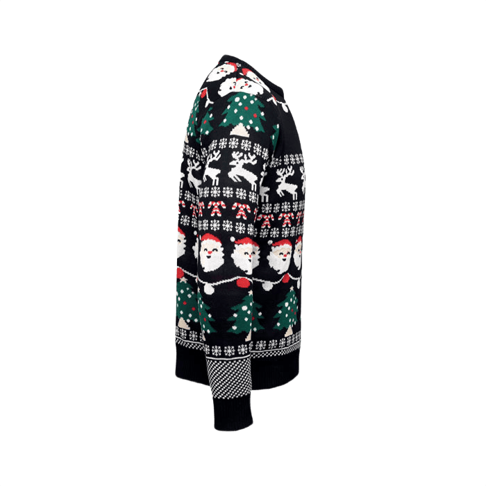 Christmas LED sweater black