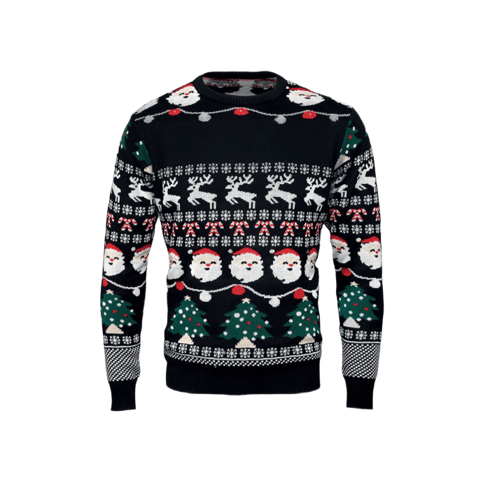 Christmas LED sweater black