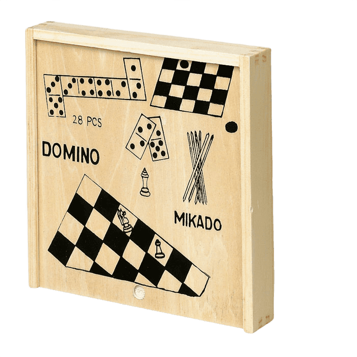 4 spel i träask