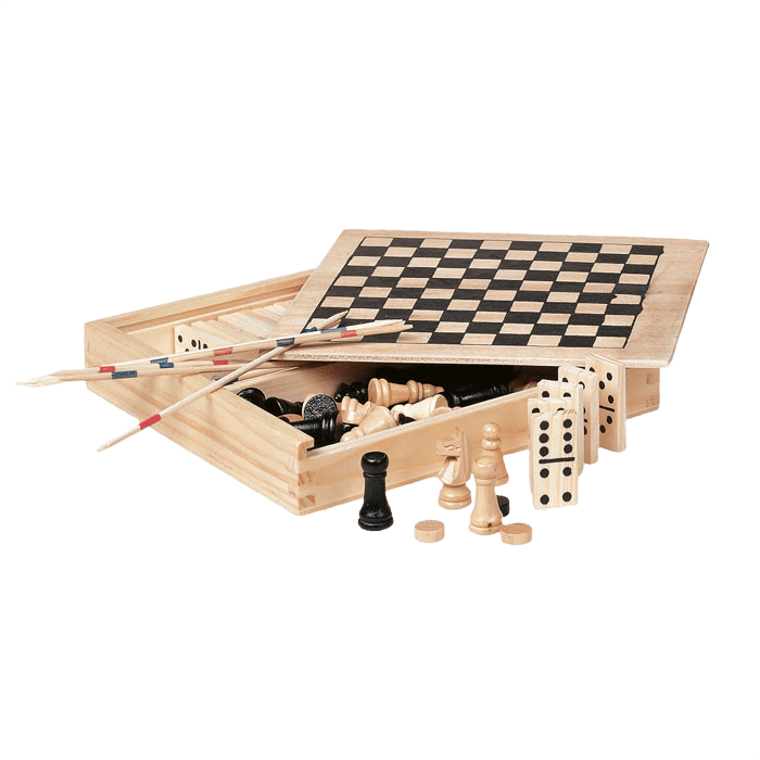 4 spel i träask