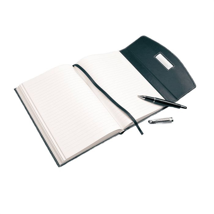 A5 Notizbuch-Portfolio mit Stift