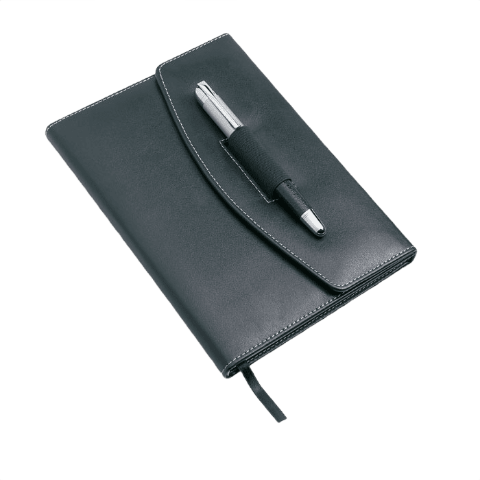 A5 Notizbuch-Portfolio mit Stift