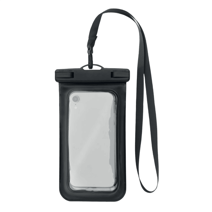 Vattentät smartphoneväska svart