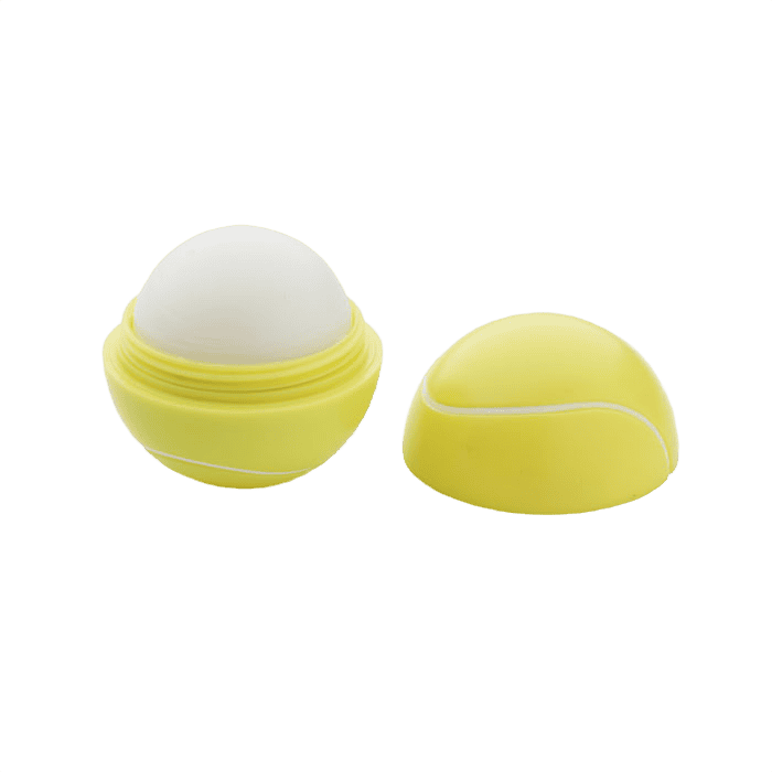 Läppbalsam i tennisbollform