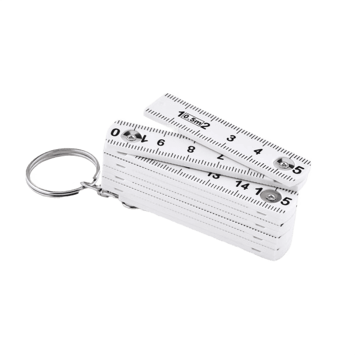 Carpenter's ruler avaimenperä valkoinen