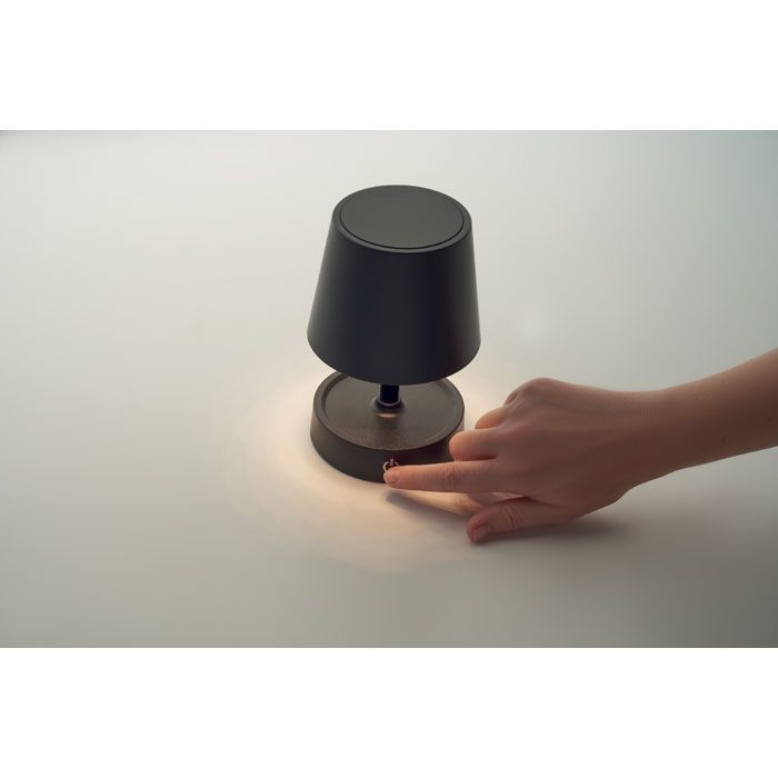 USB-uppladdningsbar bordlampa svart