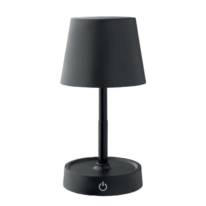 USB-uppladdningsbar bordlampa svart