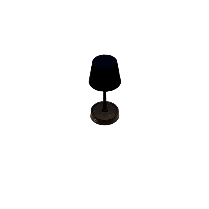 USB-uppladdningsbar bordlampa svart