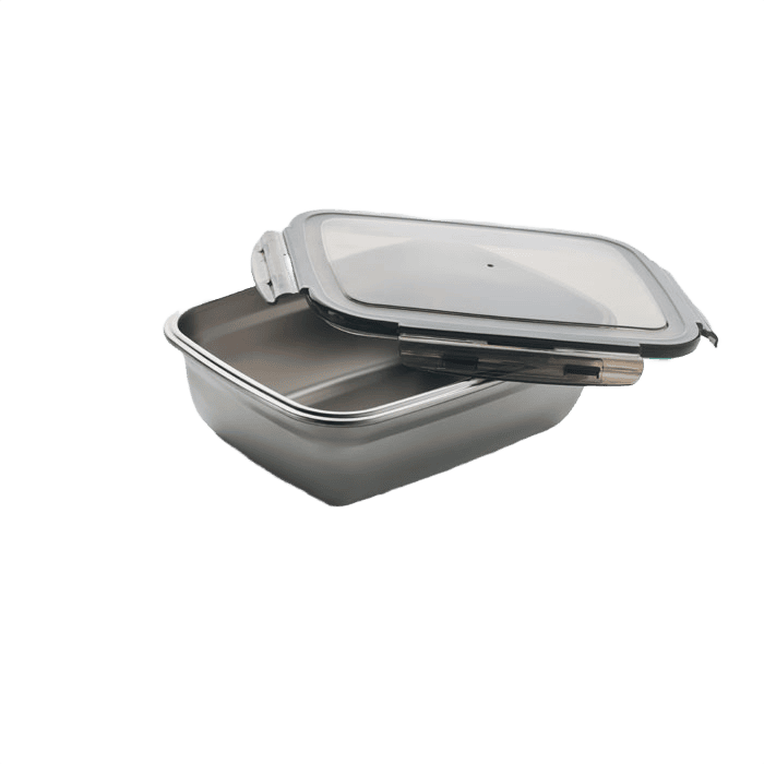 Lunchbox 1500 ml transparent grå