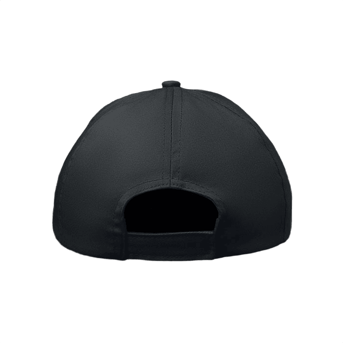 Barnkeps 5-panel baseball svart