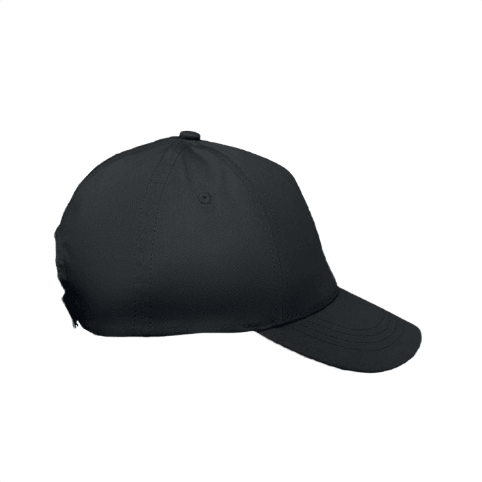 Barnkeps 5-panel baseball svart
