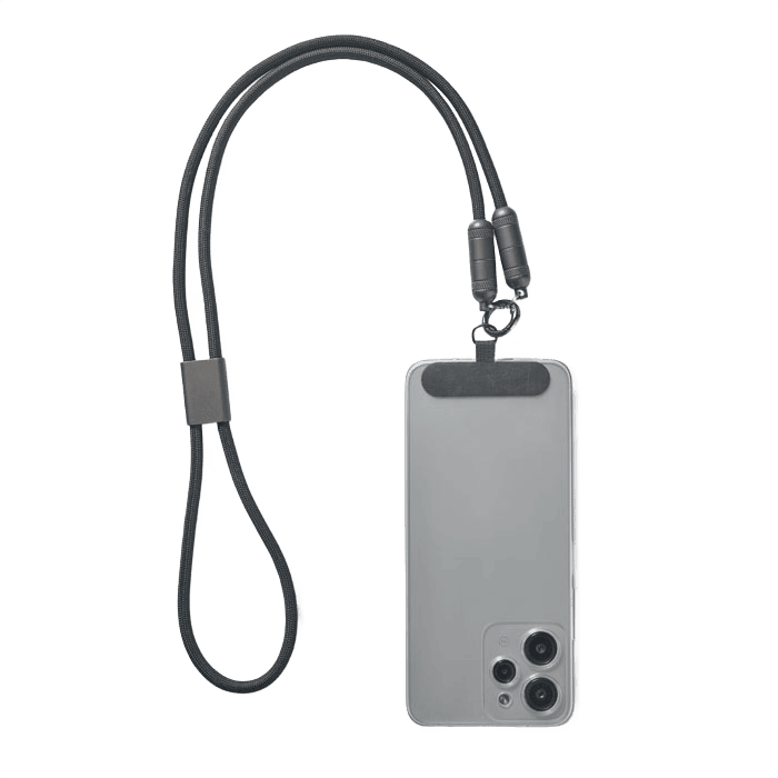 Telefonhalter Umhängeband Kabel schwarz