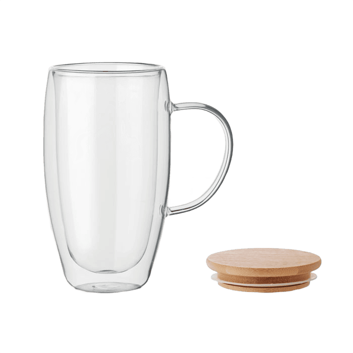 Dubbelväggig glaskrus