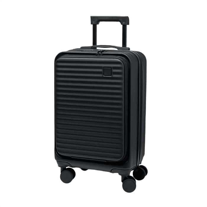 20 inch hårt skal-trolley väska svart