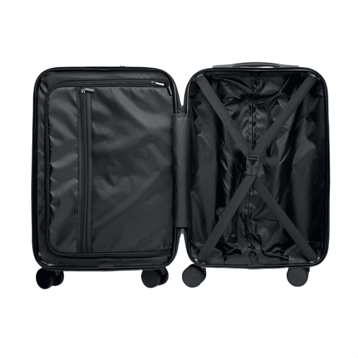 20 inch hårt skal-trolley väska svart