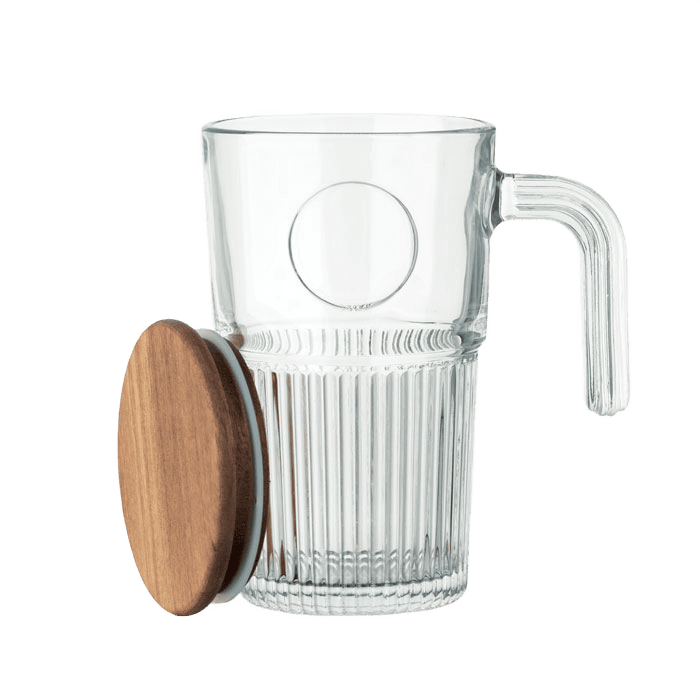 Glaskrusmug transparent