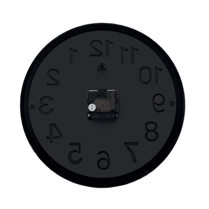 Wall clock black