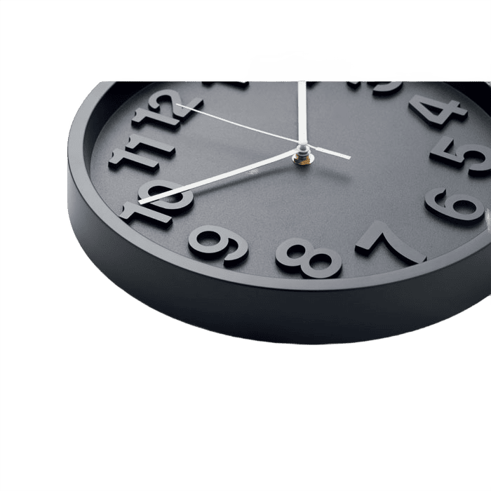 Wall clock black