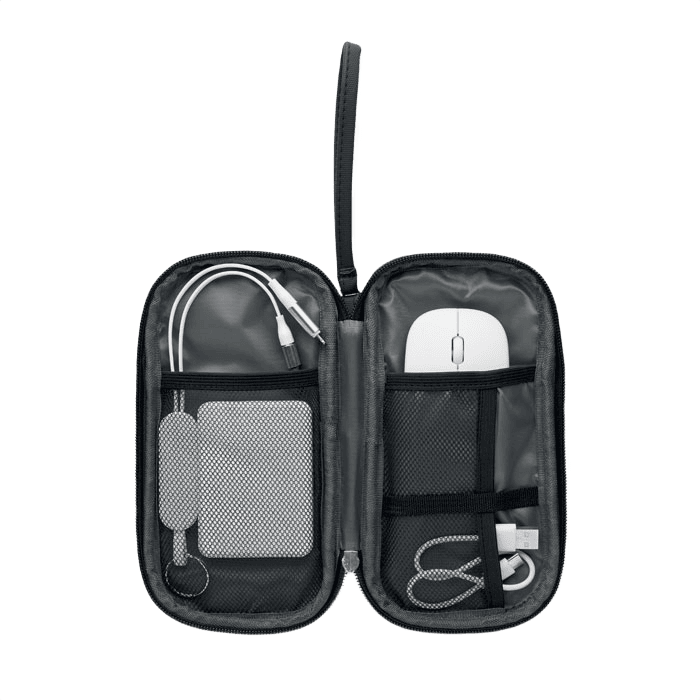 Tech organizer pouch musta