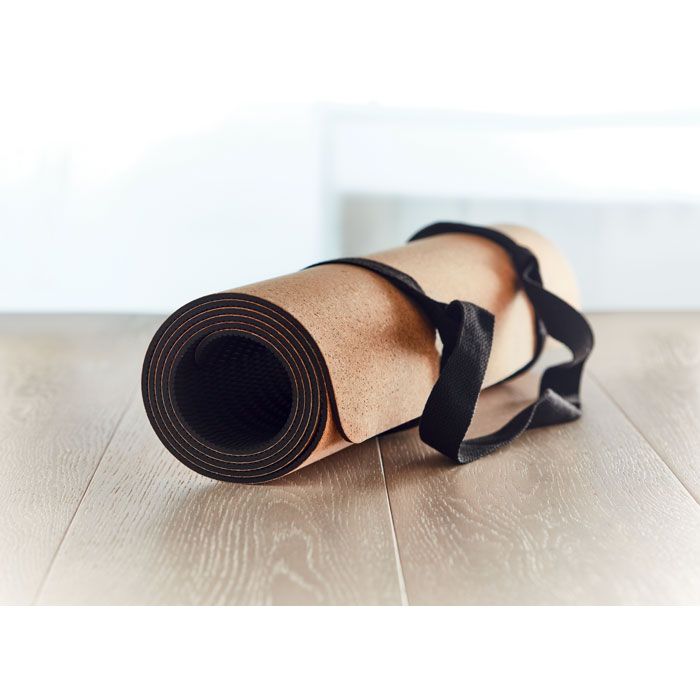 Kork yogamatta beige