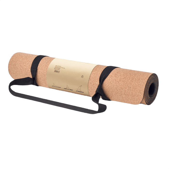Kork yogamatta beige