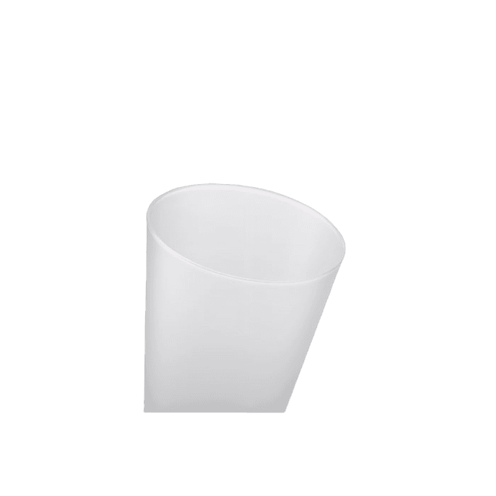 Återanvändbar eventmugg 300ml transparent vit