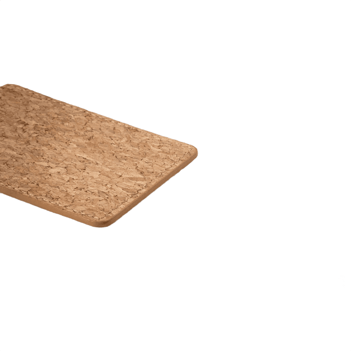 Kork bagage tag beige