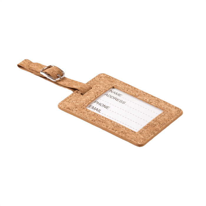 Kork bagage tag