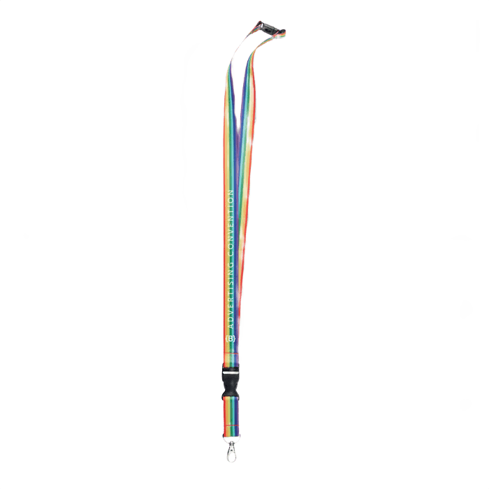 Rainbow-Lanyard mehrfarbig