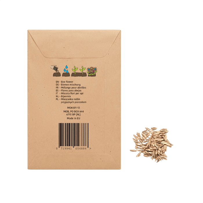 Flower mix seeds envelope