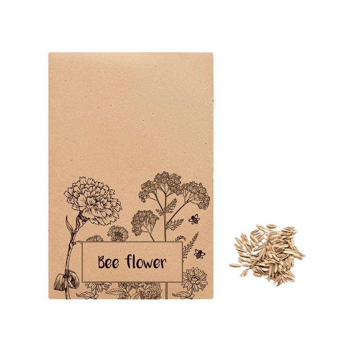 Flower mix seeds envelope