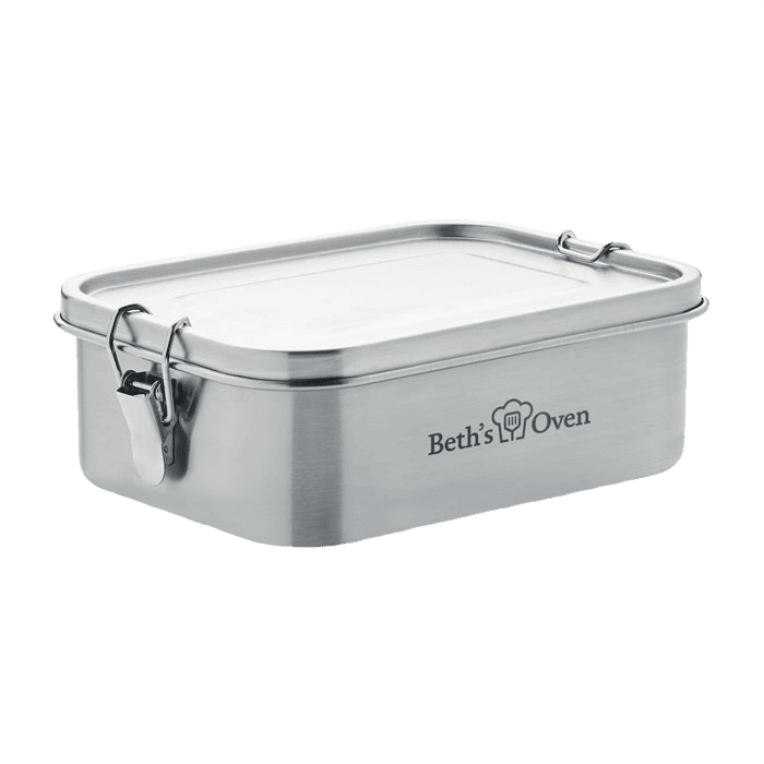 Rostfritt stål lunchbox matt silver