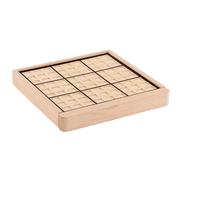 Trä-sudoku brädspel