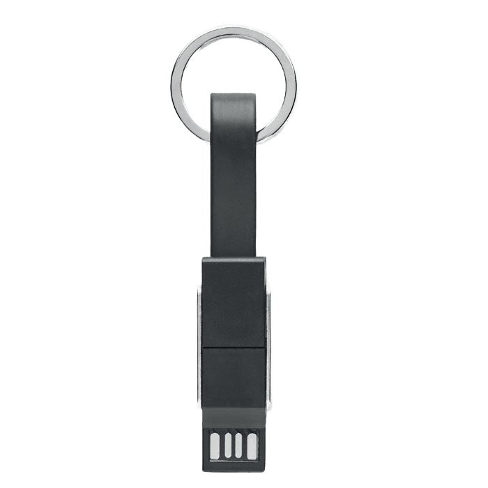 Nyckelring med 4-i-1-kabel