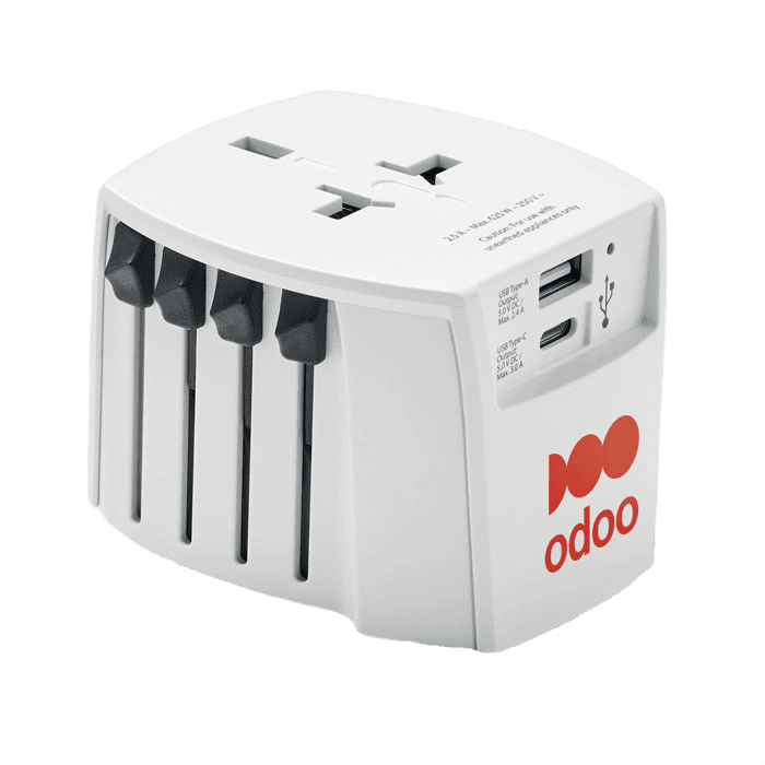 Skross MUV USB A/C -sovitin valkoinen