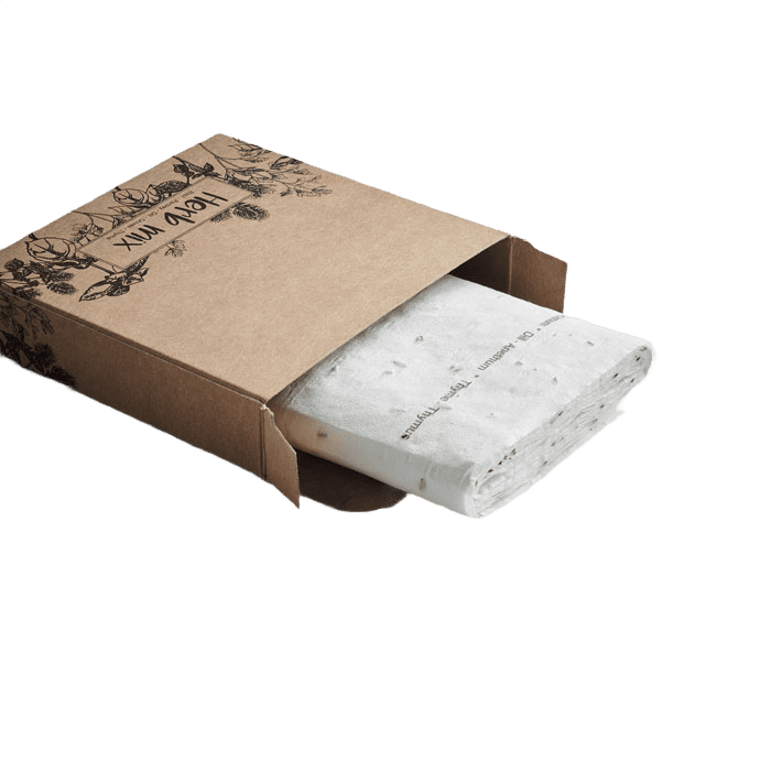 Herb seeds tape 3 meter beige